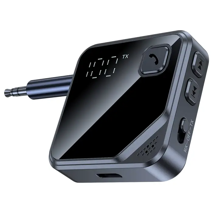 Transmetteur et récepteur Audio Bluetooth 5.4 2 en 1, adaptateur Audio Aux sans fil 3.5mm, transmett