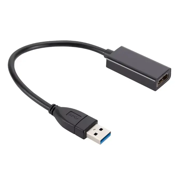 Convertisseur USB 3.0 vers HDMI 1080P HD, adaptateur multi-affichage pour Windows, PC, ordinateur po