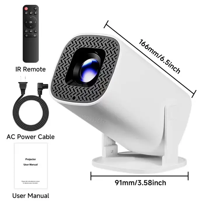 Projecteur de cinéma maison P30PRO, Android 11, WIFI 6, 720P natif, avec haut-parleurs, cinéma porta