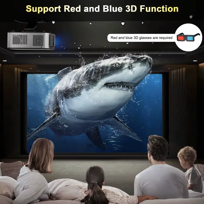 Projecteur 4K Ultra HD 2026 HORLAT 45000 Lumens avec mise au point TOF