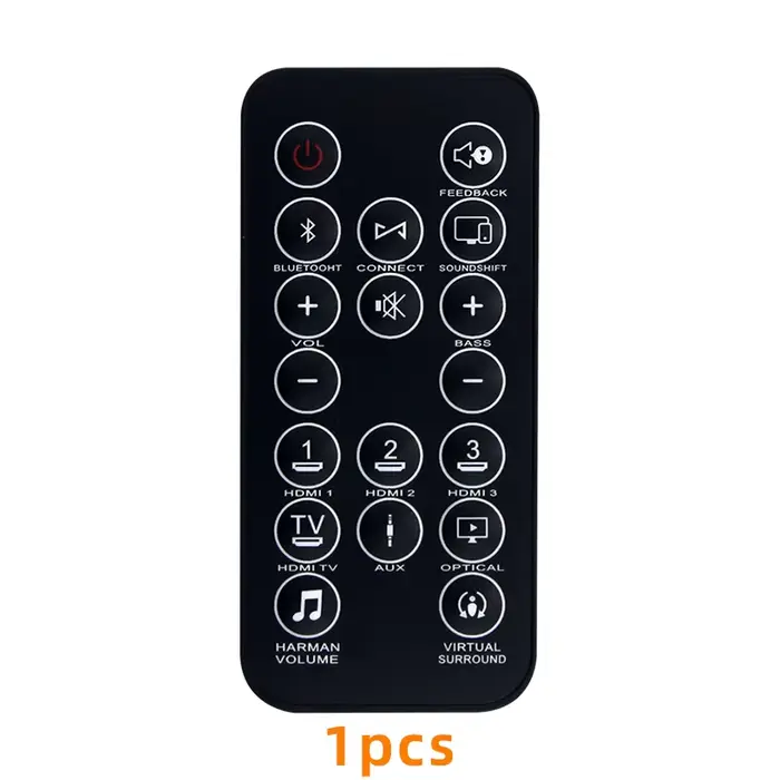 Compatible avec JBL Cinema Soudbar SB450 BAR31BLKAM 93040001600   Remplacement de la télécommande au