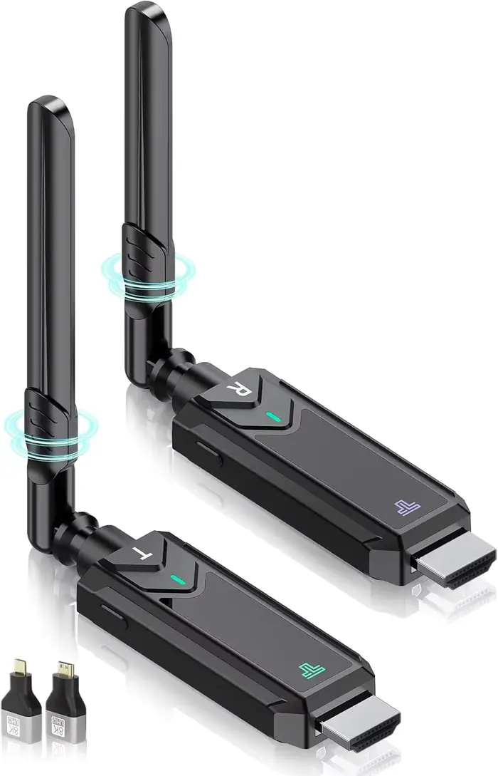 Adaptateur Dongle Émetteur-Récepteur HDMI Sans Fil 1x1 1x2 1x4, pour le Partage d'Écran avec des App