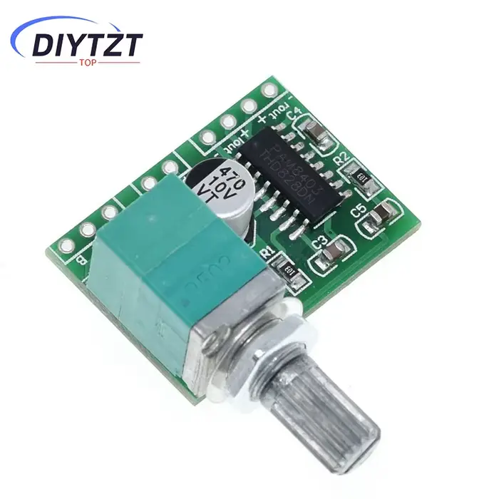 DIYTZT PAM8403 carte amplificateur Audio de puissance 5V 2 canaux 3W W contrôle du Volume/alimentati