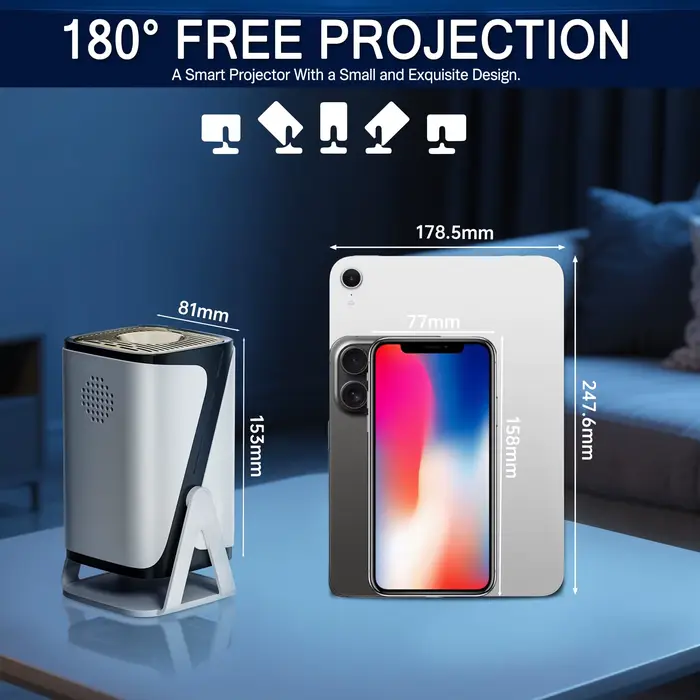 Projecteur intelligent Full HD 1080P