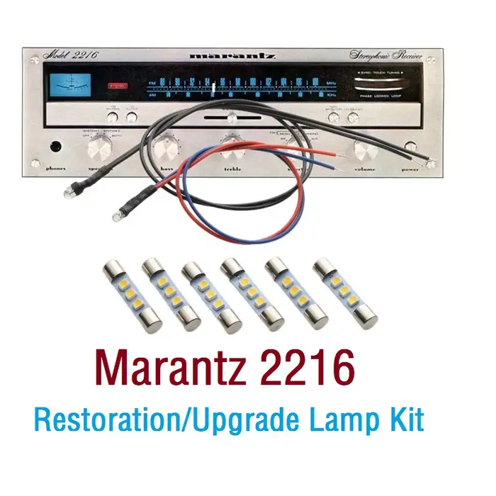 Tecolampe – Kit de lampe LED AC8V, pour Marantz 2216 2216b 2218 2220 2220b 2225 2226 2226b et de nom