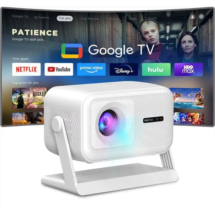 Projecteur LCD Full HD 1080p MX10-100, projecteur intelligent Android Wifi pas cher, mini projecteur