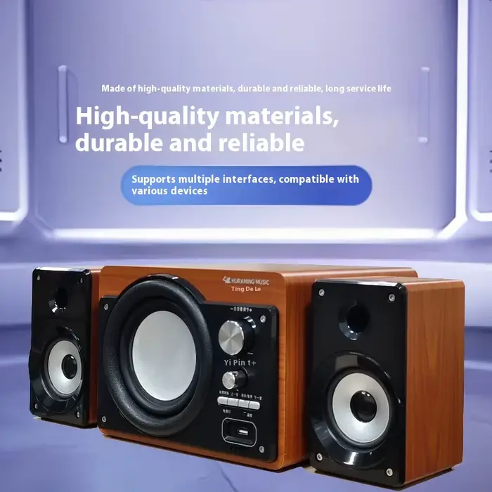 Caisson de basses Audio Bluetooth avec 2 haut-parleurs, boîte de son HIFI, pistolet géant, maison, t