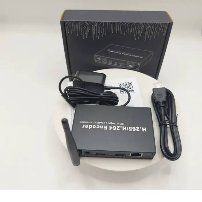 Encodeur vidéo WiFi sans fil HD en boucle H265 H264 HEVC IPTV HDMI vers IP RTMP SRT UDP HLS RTSP pou