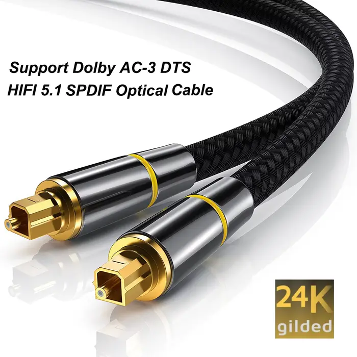 Câble Audio Optique HIFI 5.1 éventuelles DIF Numérique