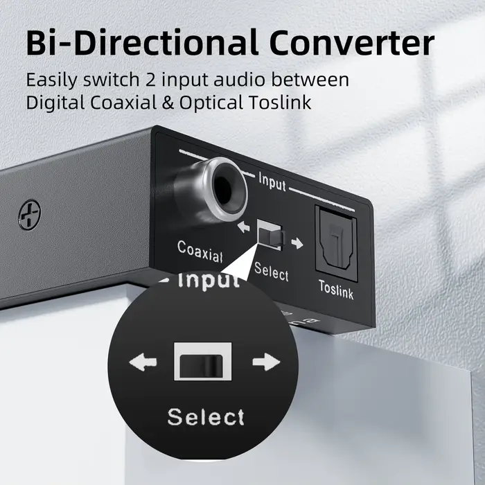 Convertisseur audio numérique bidirectionnel RCA
