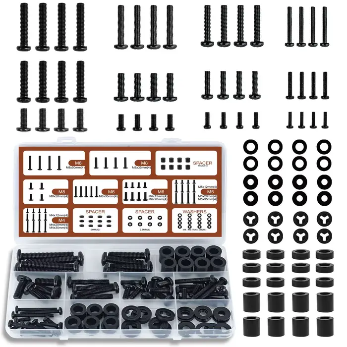 Jeu de vis spéciales pour montage TV