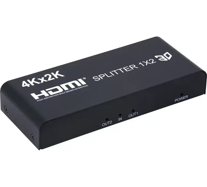 Répartiteur vidéo HDMI 4K 3D 1x4, 1x2, 1 entrée, 4 sorties, 2 sorties, 4K, 60Hz, affichage des touri