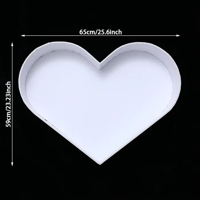 Cadre de Ballon en Mosaïque de Grand Cœur d'Amour, Support de Saint Valentin, Boîte de Remplissage, 