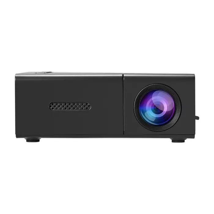 Mini projecteur 1080P avec résolution HD, haut-parleur intégré, technologie LCD, projecteur portable