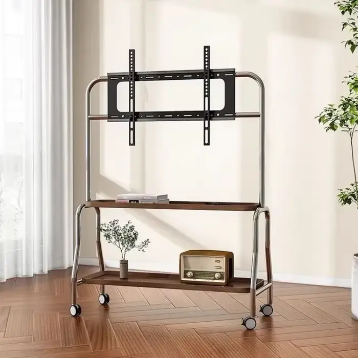 Roue de support universelle pour télévision en acier inoxydable