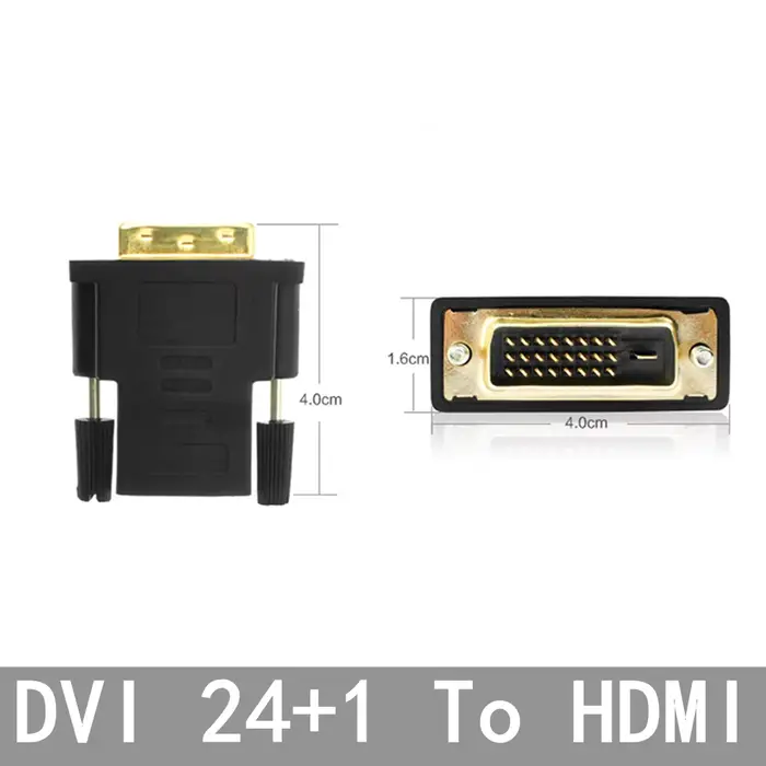 Adaptateur HD Compatible 24 + 1 24 + 5 DVI vers HDMI, prend en charge le Signal numérique DVI-D DVI-