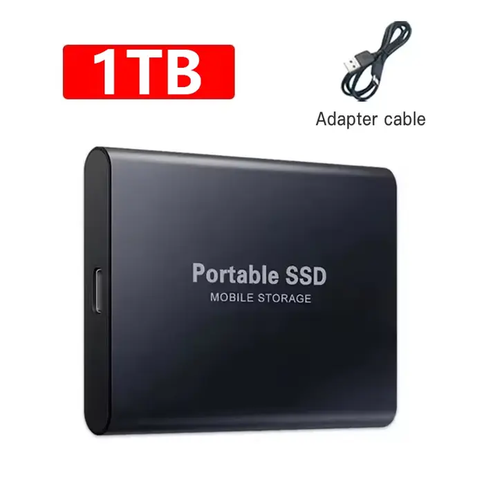 Disque SSD portable USB Type-C pour la sauvegarde des fichiers informatiques