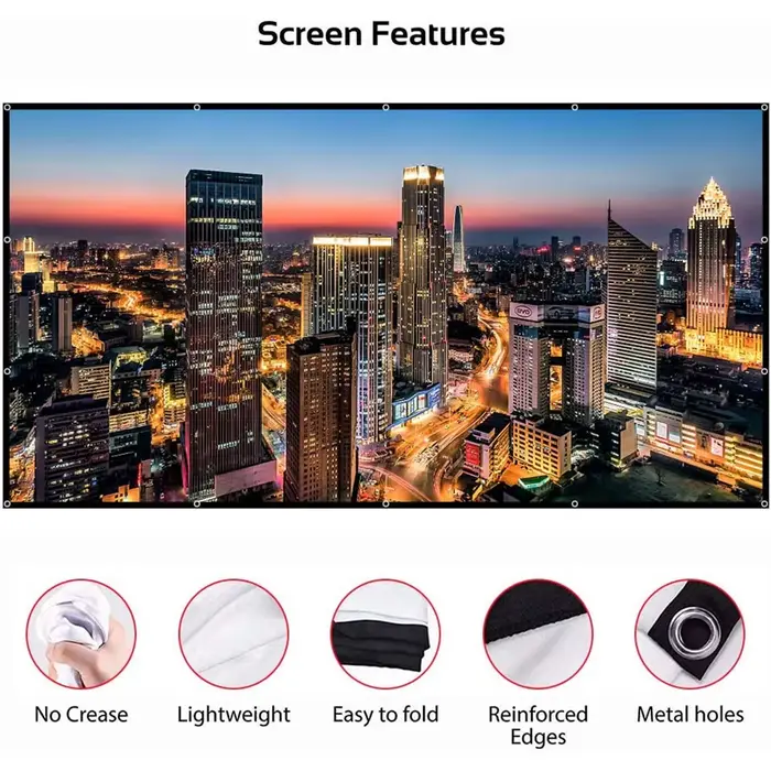 Écran de projection pliable portable
