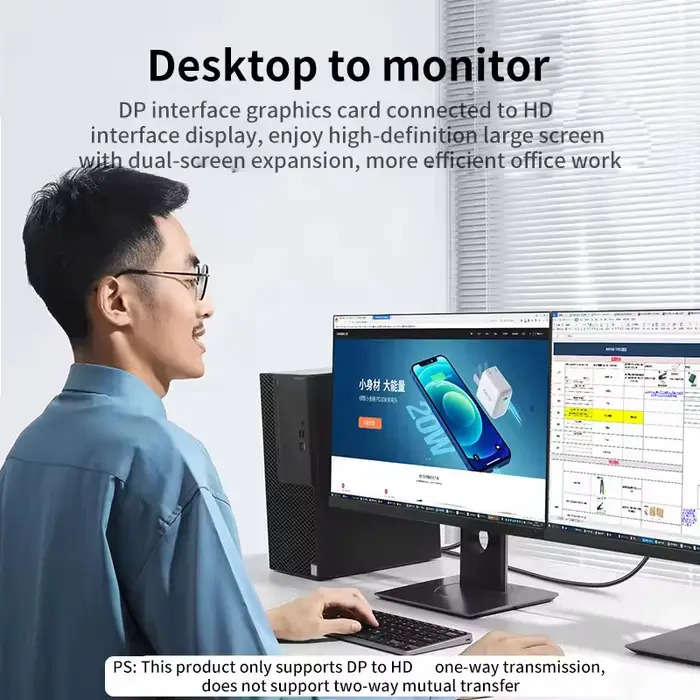 Câble adaptateur 4K DisplayPort vers HDMI