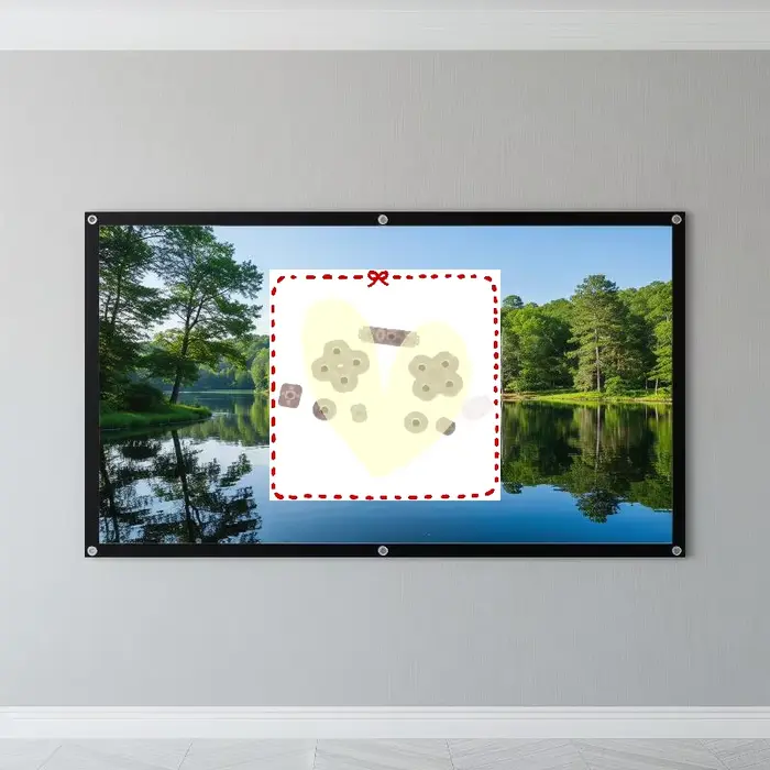 Écran de projection portable anti-lumière