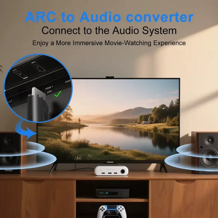 Extracteur audio ARC compatible HDMI