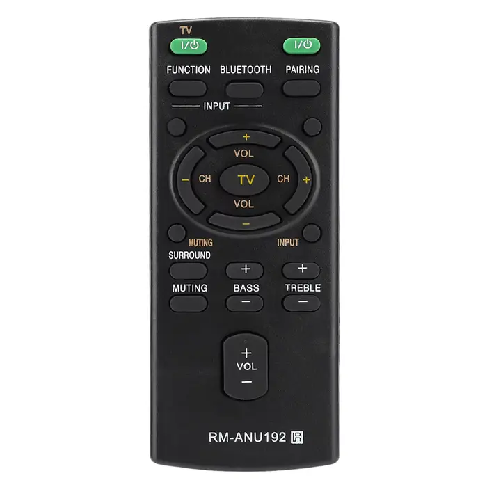 Télécommande pour barre de son, télécommande de remplacement RM-ANU192, pour barre de son Sony SACT6
