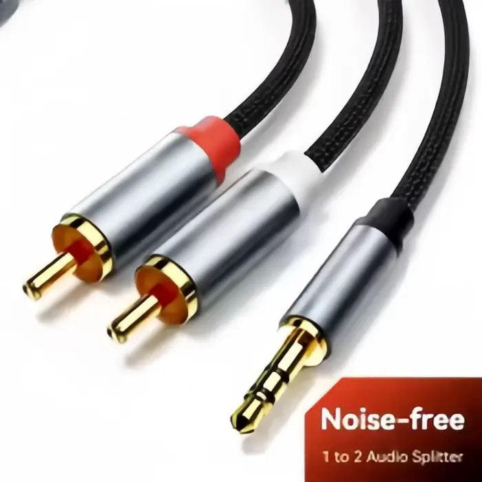 Câble audio 3, 5 mm vers 2 RCA