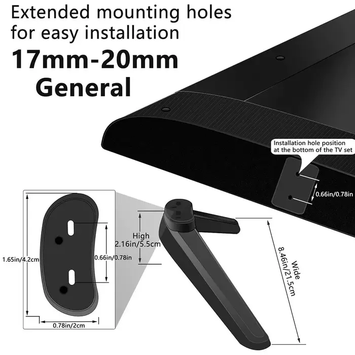 Support de Base universel pour TV LCD Vizio TCL 32-65 pouces