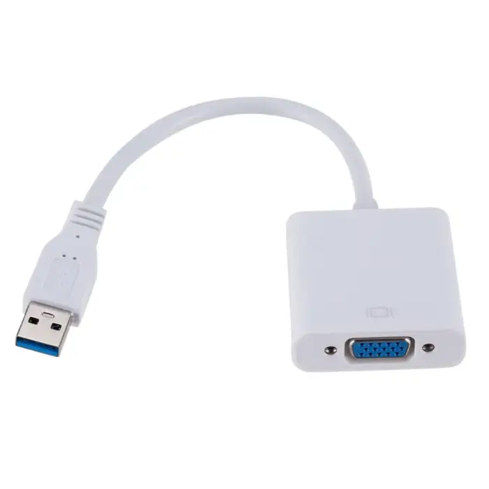 Adaptateur d'affichage vidéo USB 3.0 vers VGA 1080P, convertisseur multi-écrans, câble vidéo pour pr