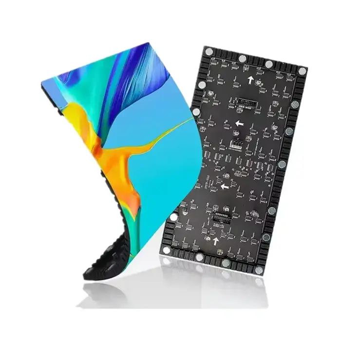 Module Flexible LED haute définition P1.53 P1.86 P2 P2.5, écran souple, panneau d'affichage des publ