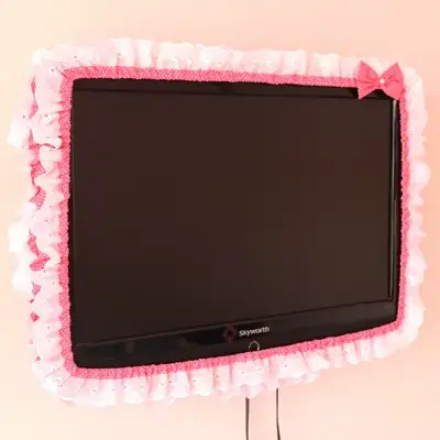 24-48 pouces tissu TV cercle mise sous tension sans sortir cache-poussière écran de moniteur décorat