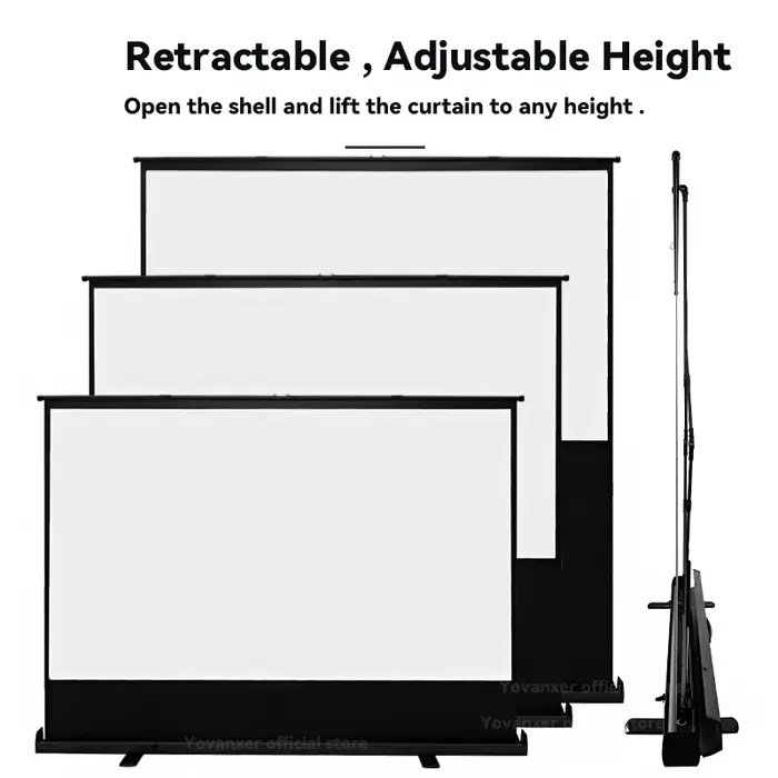 Écran de projection portable manuel sur pied