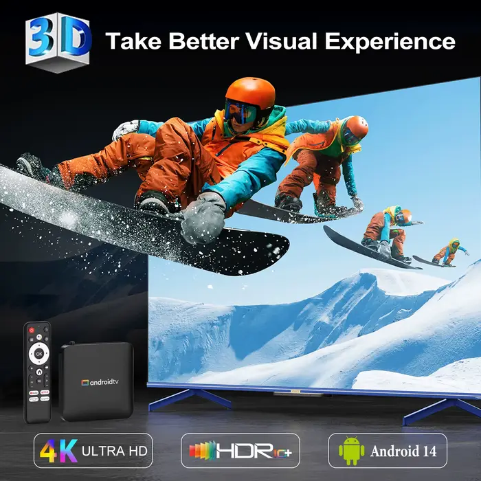 Smart TV Box H96 MAX S905L3 Android 14.0 4K BT Google Voice lecteur multimédia à distance maison