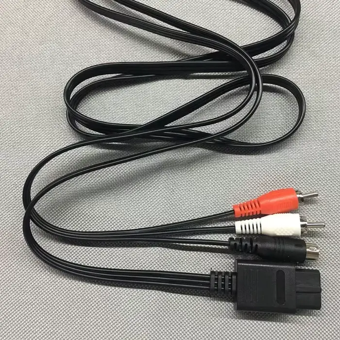 BUKIM-Câble S-Vidéo pour Nintendo SNES, N64, Game Cube, 1.8m, 6ft Vidéo SVHS