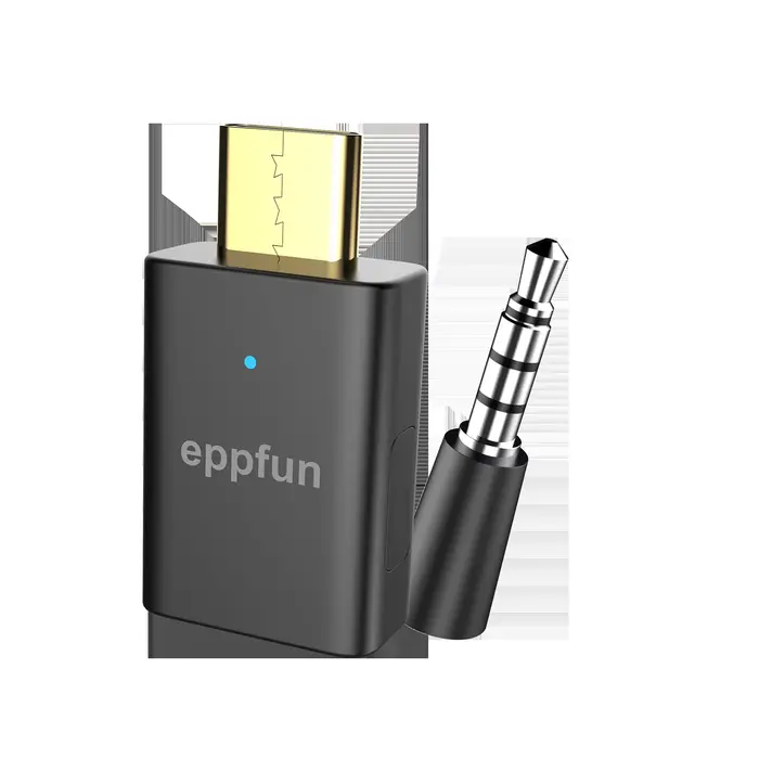 Eppfun AK3040ProMax LE Audio USB C Bluetooth 6.0 Émetteur audio avec Aptx Adaptive Low Latency LC3 p