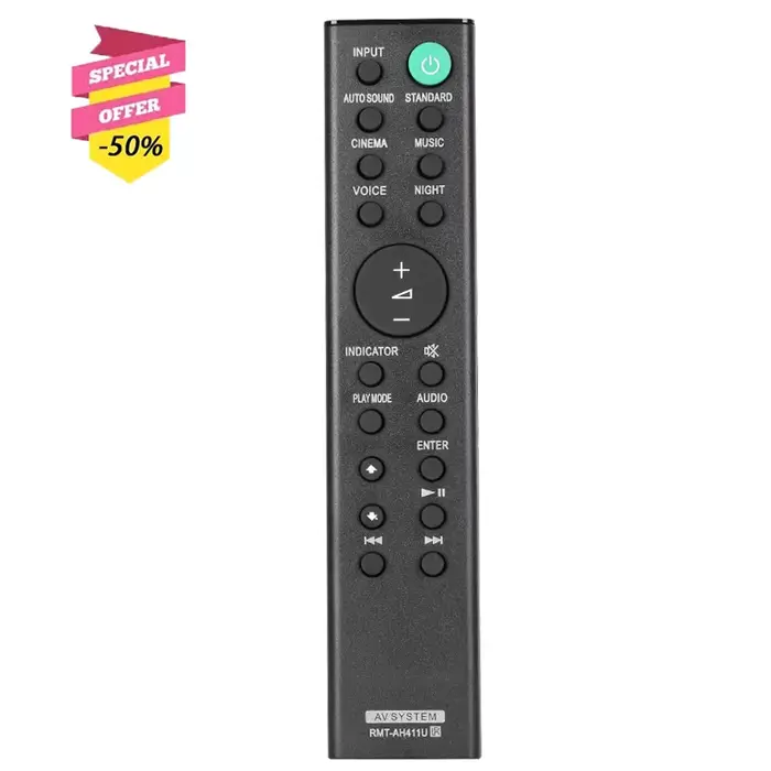 RMT-AH411U Télécommande Pour Sony Soundbar 149336011 HT-S100F HT-SF150 HT-SF200 HTS100F HTSF150 HTSF