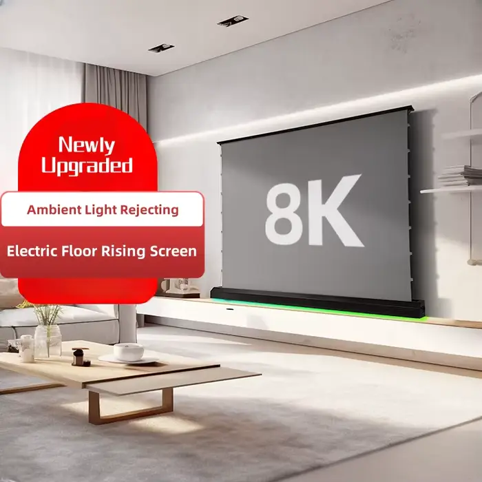 Écran de budgétaire électrique anti-lumière avec mise au point longue 4K, grille ALR pour cinéma mai