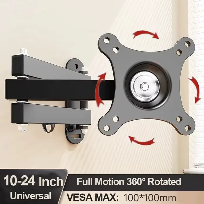 Support mural universel réglable pour TV, support rotatif universel pour moniteur LCD LED de 14 à 32