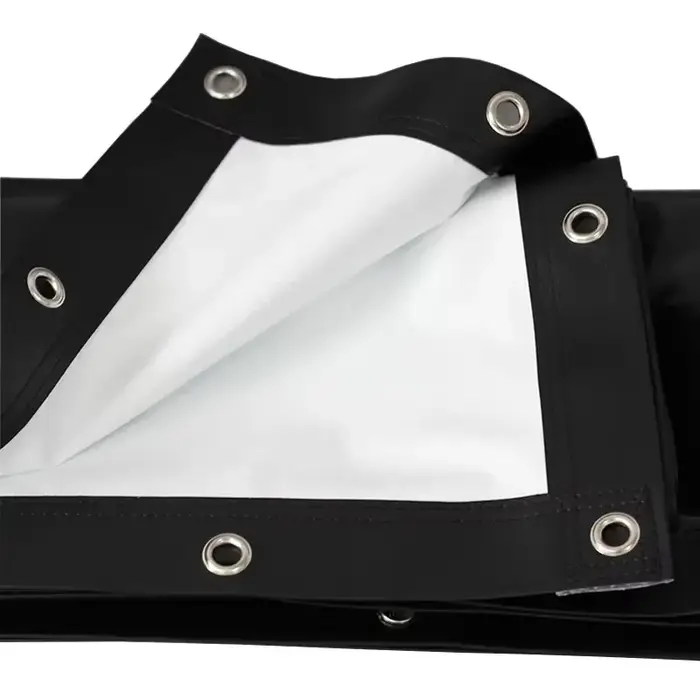 Écran de projection frontal haute luminosité, simple et portable, en tissu sans cadre, avec œillets,