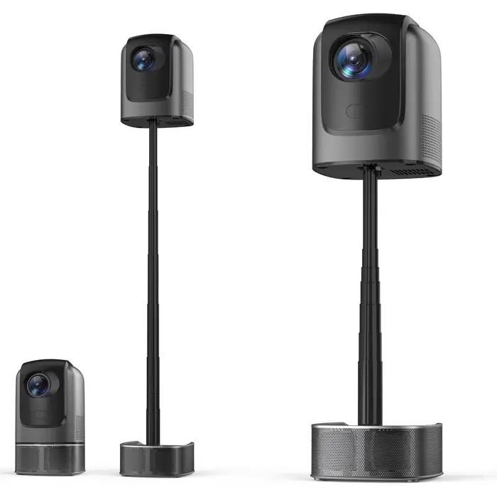 Projecteur portable Android natif 1080p, support 4K intégré, WiFi et Bluetooth pour home cinéma avec