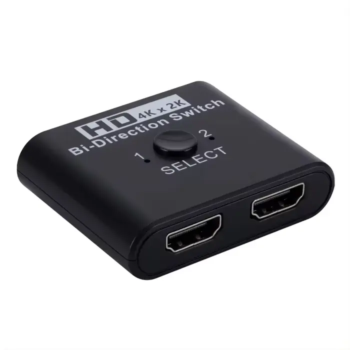 Commutateur bidirectionnel HDMI 4K 60Hz, répartiteur 2x1, 2 Ports d'entrée 1 sortie pour PC, ordinat