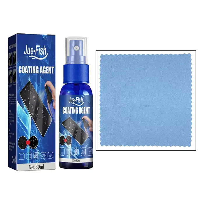 Kit de nettoyage d'écran avec chiffon en microfibre anti-traces de doigts pour téléphone, tablette, 