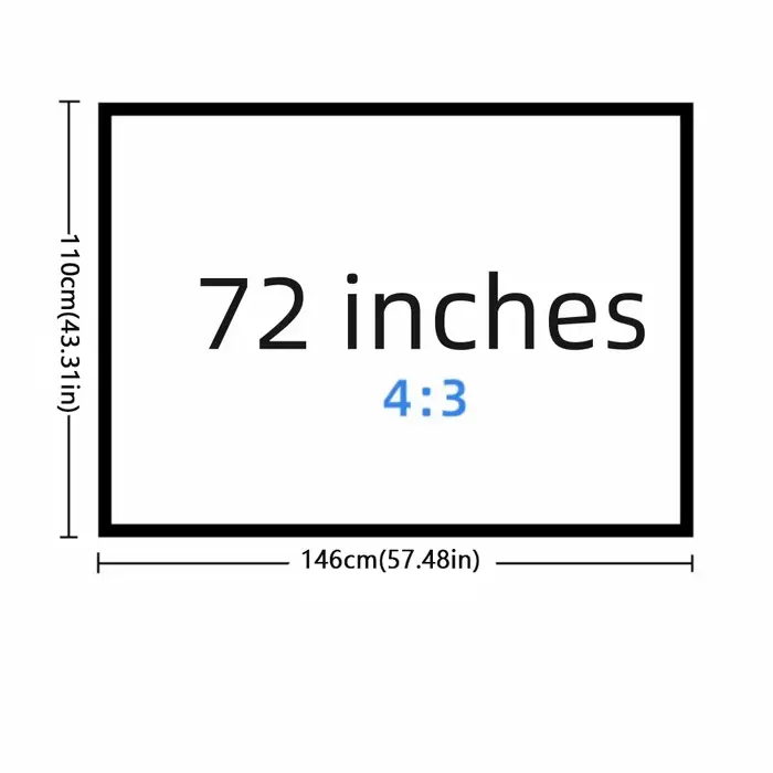 Écran de projecteur en polyester 16:9, équipements vidéo, écran de projection pliable, écran souple 