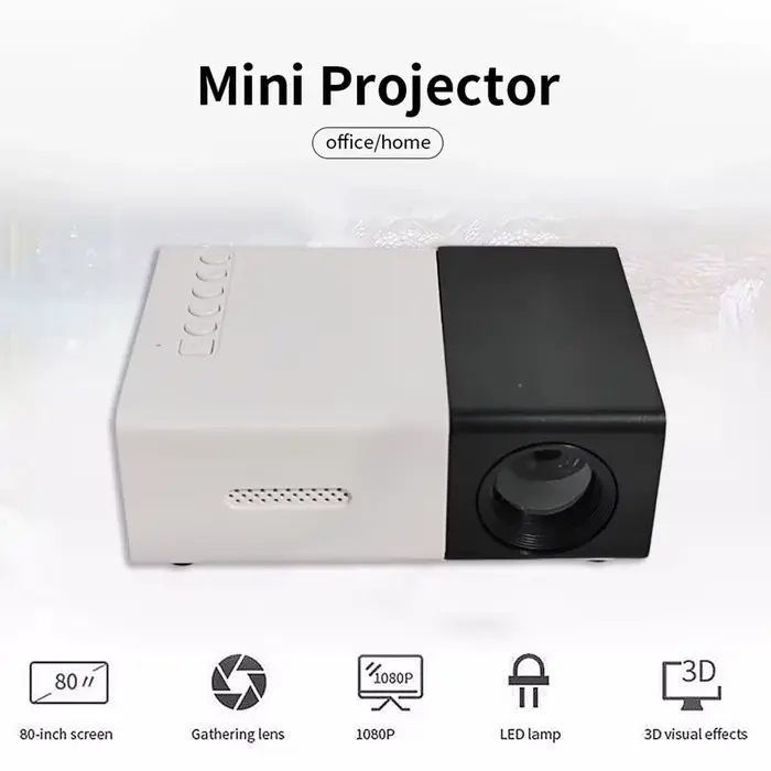 Mini projecteur de films portable YG300 1080P