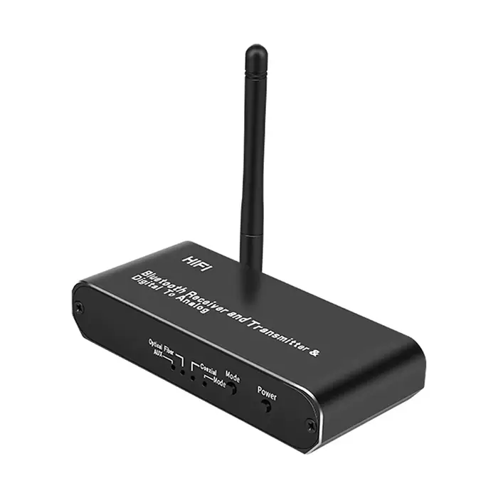 VAORLO-Convertisseur audio numérique-analogique, 3.5mm, AUX, fibre optique coaxiale, Bluetooth 5.0, 
