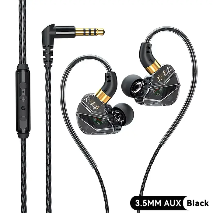 Écouteurs intra-auriculaires filaires 9D Surround HIFI, basses lourdes, puce numérique 3.5MM/type-c,