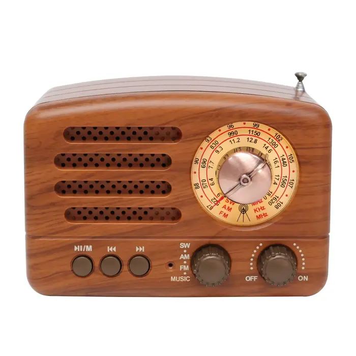 Nouveau récepteur Radio de bureau FM AM rétro classique, Rechargeable, Portable, MP3, stéréo, haut-p
