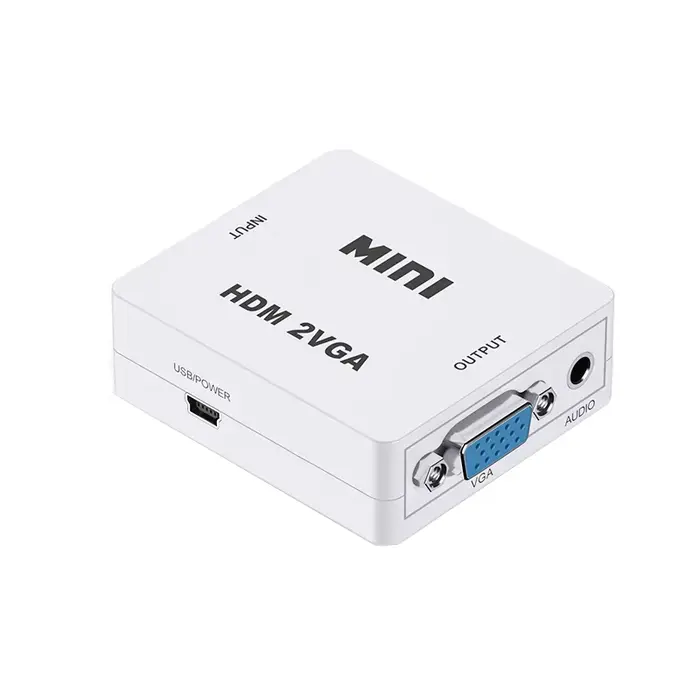 Convertisseur HDMI vers VGA avec convertisseur Audio VGA vers HDMI adaptateur HDMI pour ordinateur p