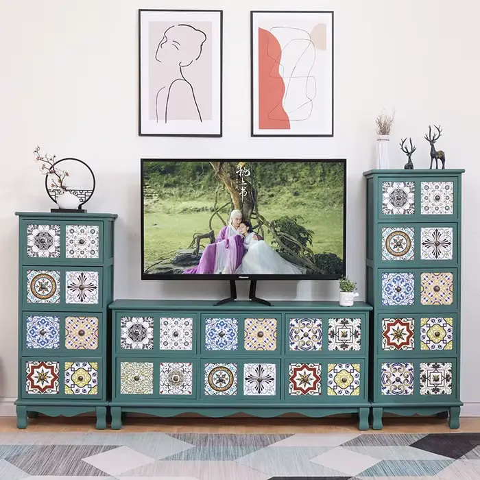 Meuble Tv Vertical en bois massif