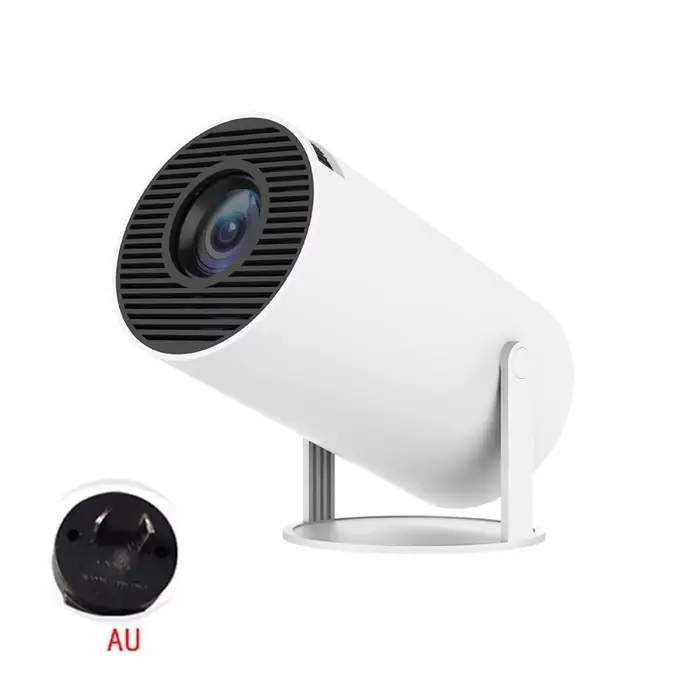 Projecteur intelligent HY300 1080P HDR10 4K pris en charge, mini projecteur portable WiFi Bluetooth 